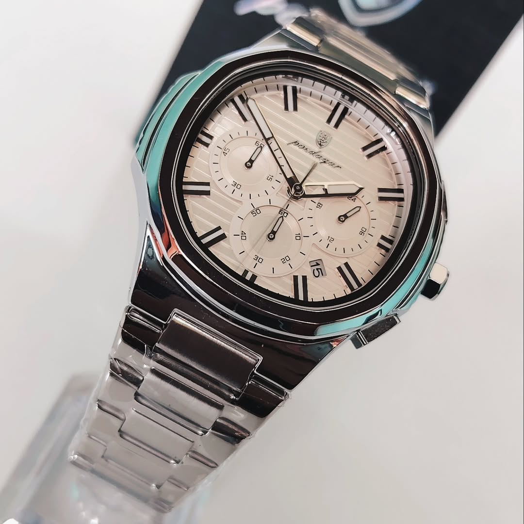Poedagar Nautilus Chronograph White_5