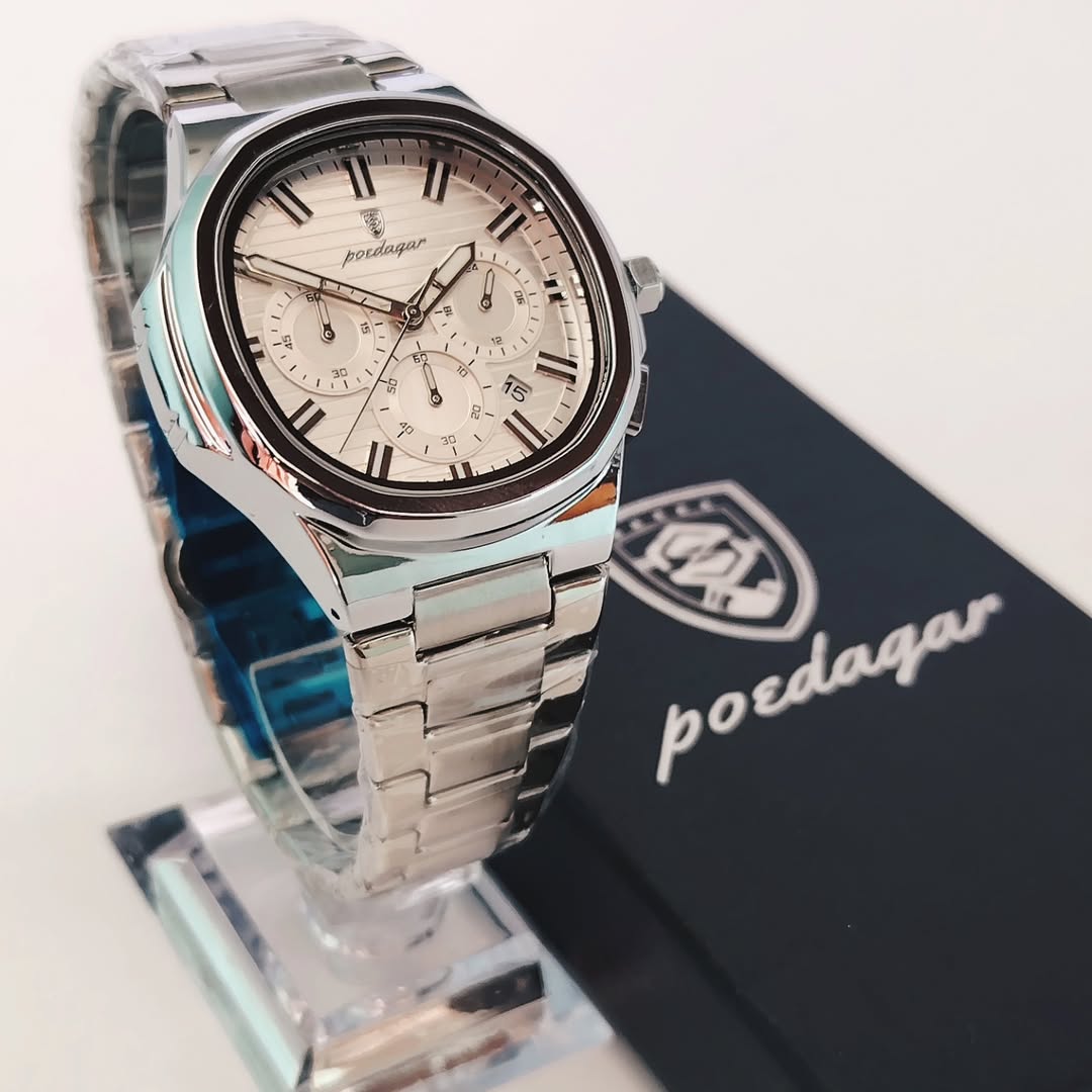 Poedagar Nautilus Chronograph White_1
