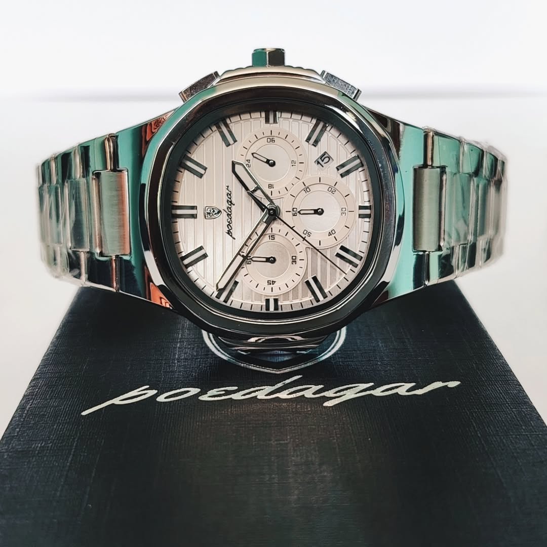 Poedagar Nautilus Chronograph White_4