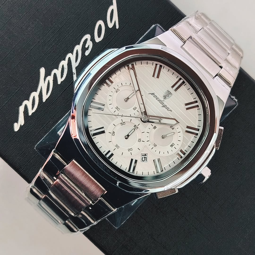Poedagar Nautilus Chronograph White_2