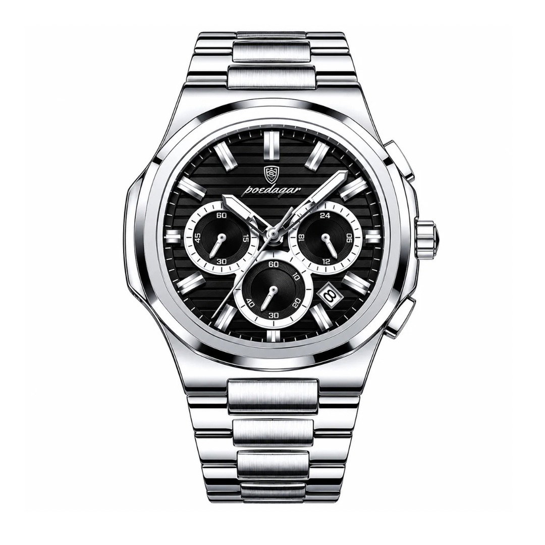 Poedagar Nautilus Chronograph Black