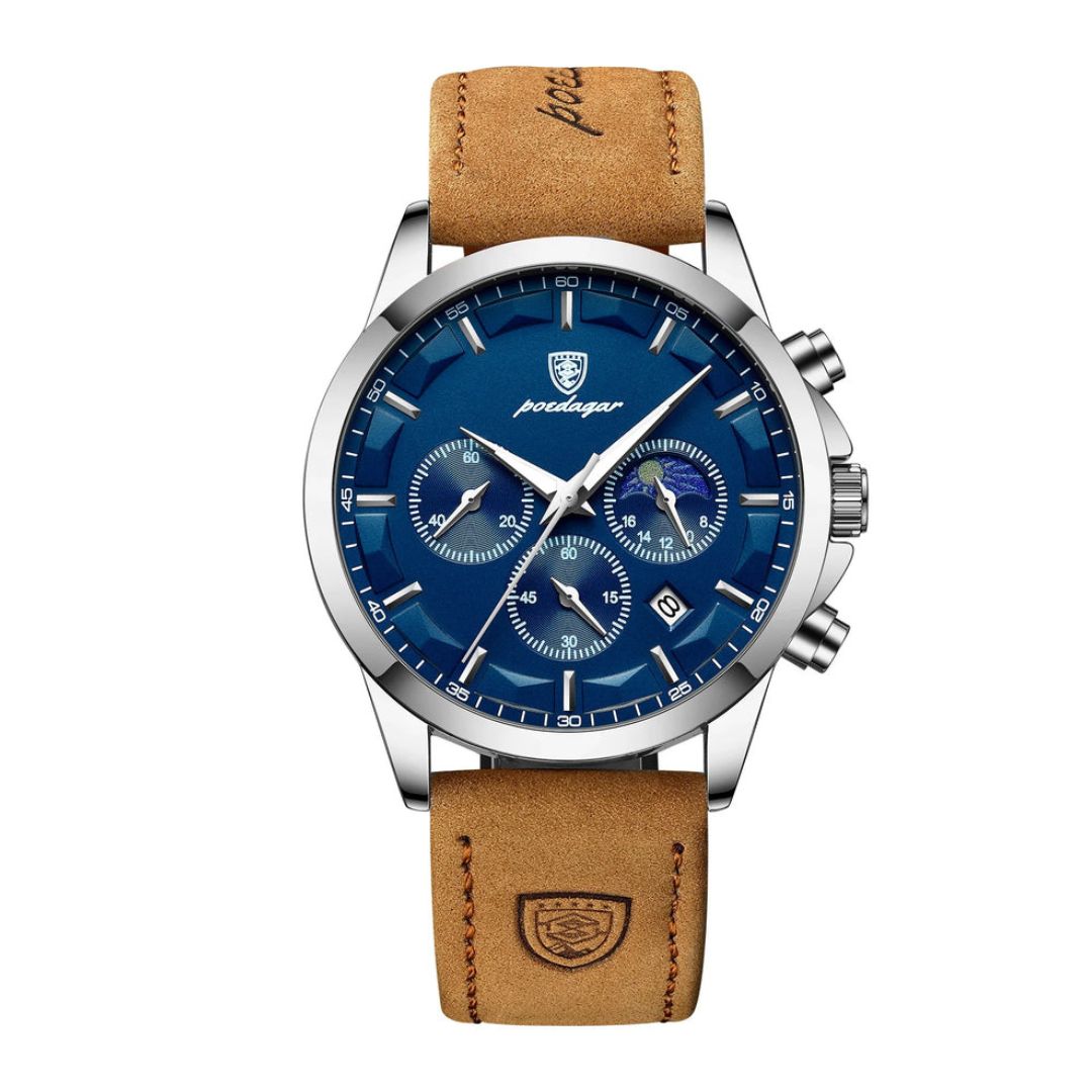 Poedagar Navigator Leather Blue_0