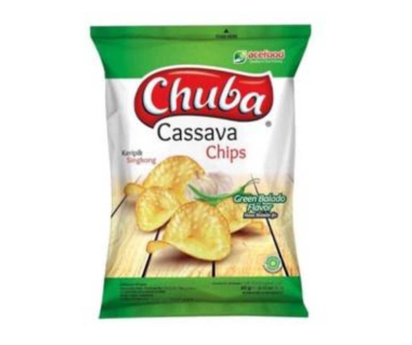 CHUBA CASSAVA CHIPS SEAWEED 120g x 16 _0