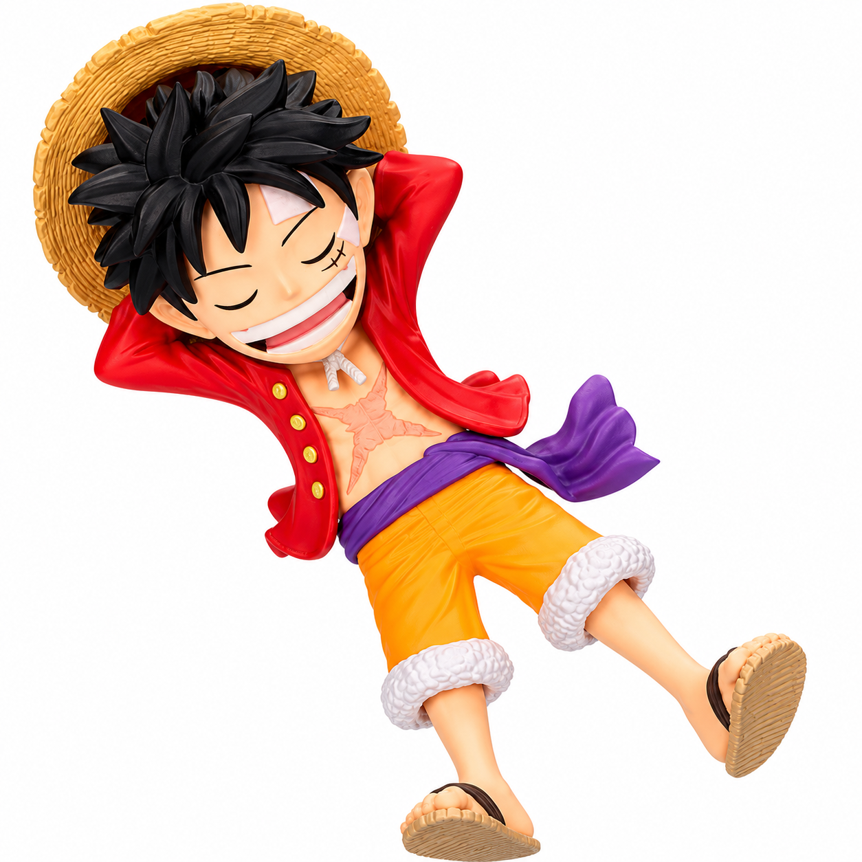 (Japan Version) World Collectable Figure - Sinshou Totsunyuu Monkey D. Luffy "ONE PIECE"_0