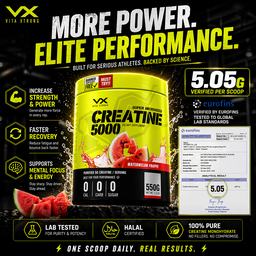 VITAXTRONG™ Creatine Monohydrate (330g) | Super Micronized Powder • Muscle Strength & Recovery • Halal [VX]