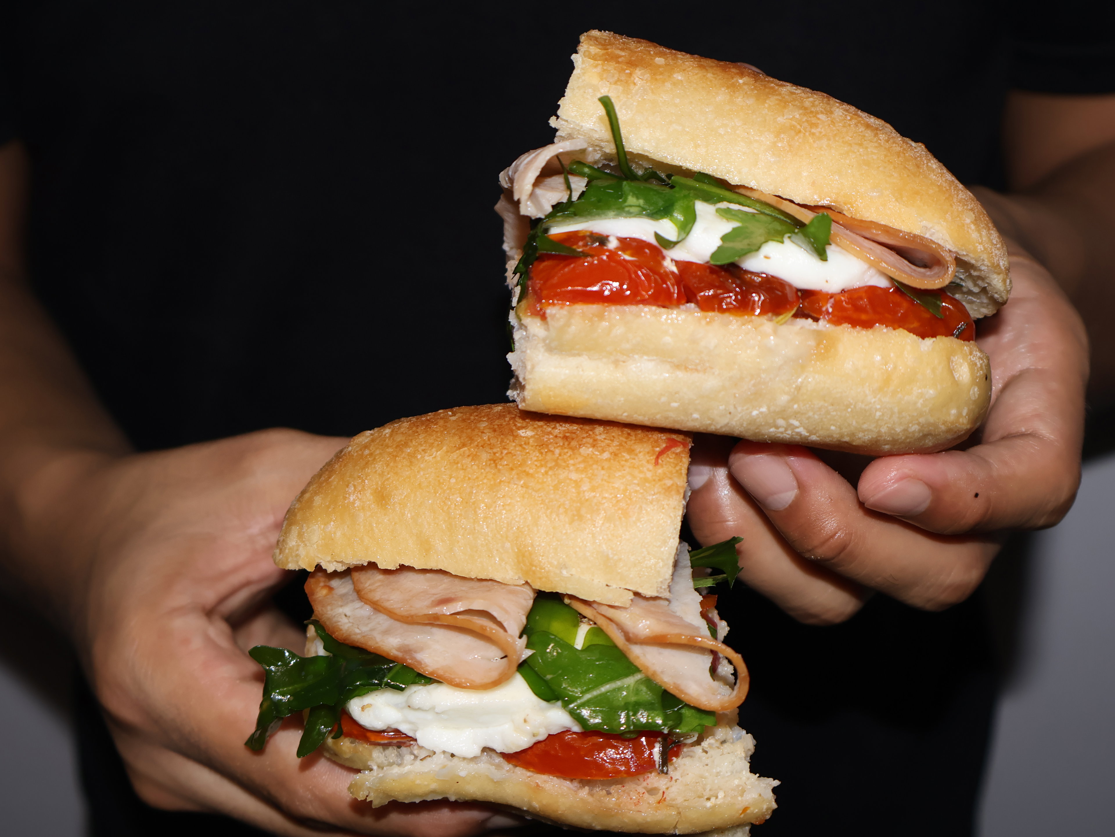 Pistachios Caprese Sandwich with Turkey Slices_2