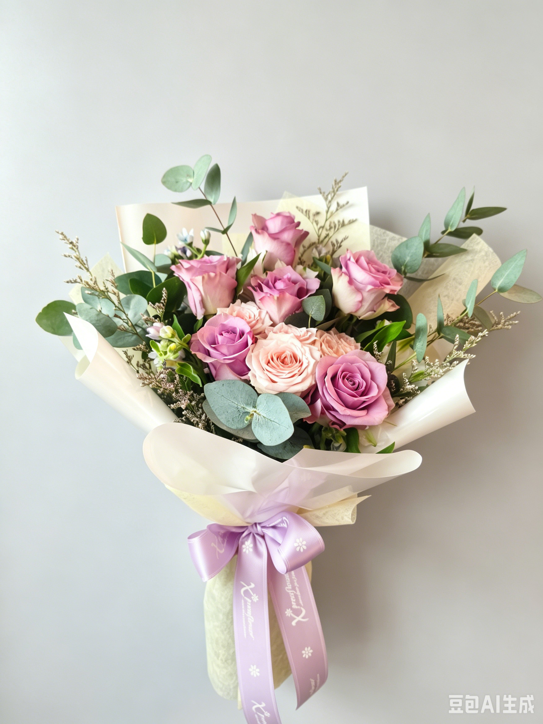RF Mauve Petal Whisper (6 Purple Rose) - FB2604