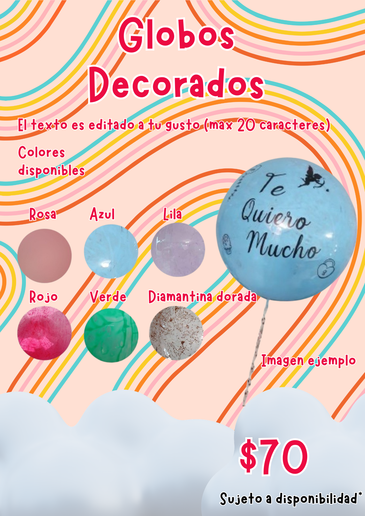 Globos decorados 