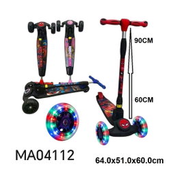 SCOOTER KIDS  W/LIGHT & MUSIC ''AVENGERS''