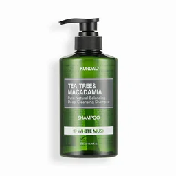 KUNDAL Tea Tree & Macadamia Deep Cleansing Shampoo, White Musk