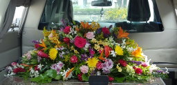 Casket spray (w/ boutonniere or corsage)
