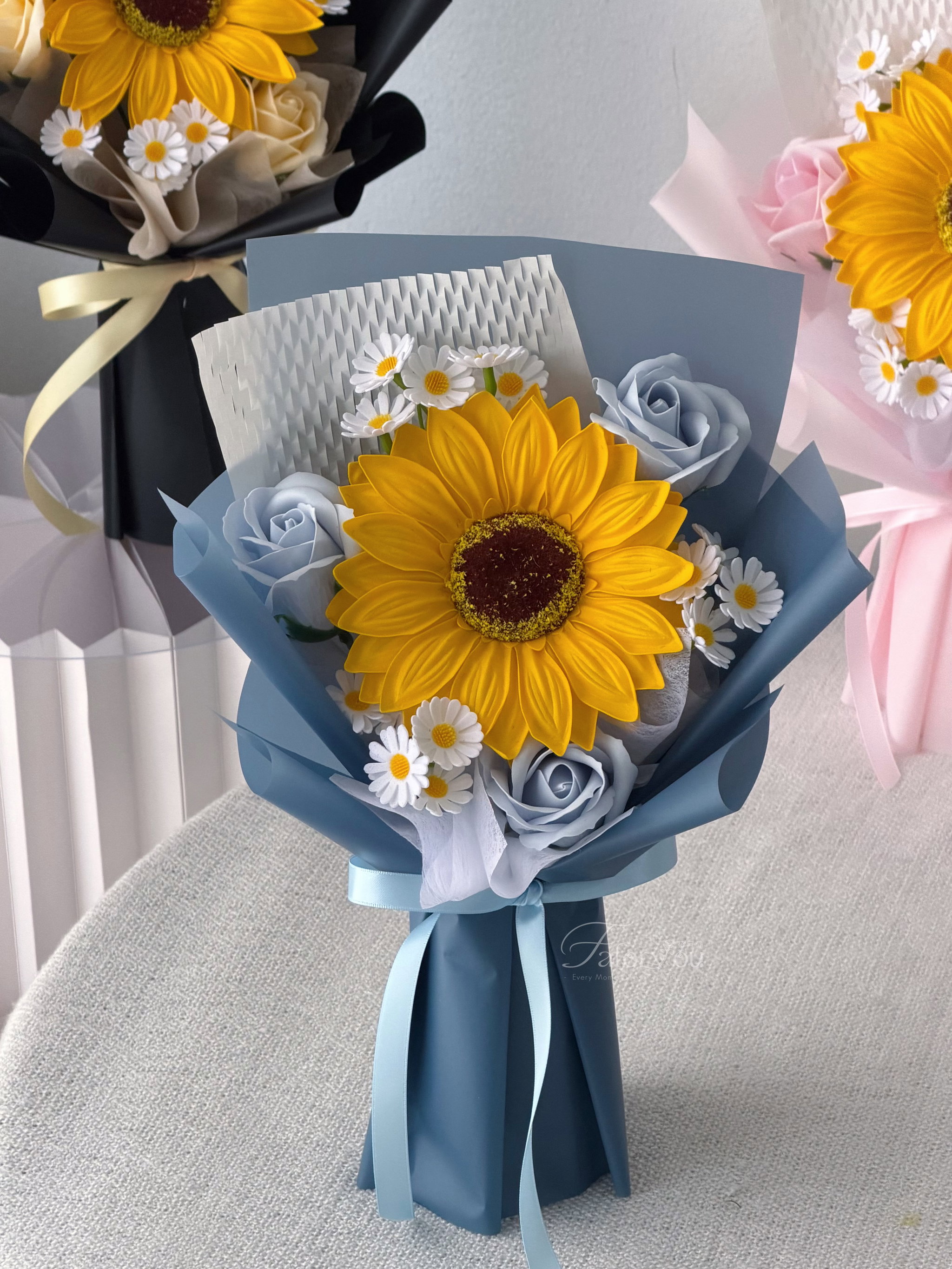 Soap Sunflower Mixed Bouquet  _0