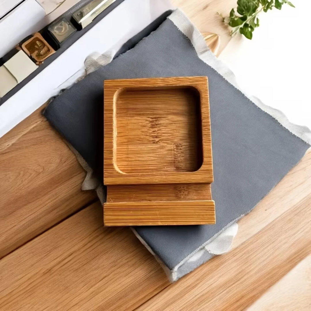 bamboo phone stand