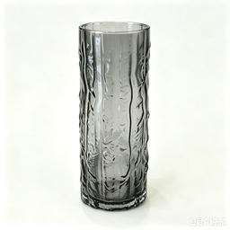(Vase) Rippled Textured Smoky 波纹肌理烟灰 1025