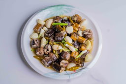  ឆា​​អន្ទង់​​ម្ទេស ​- ​ខ្ទឹម​​ជ្រក់​