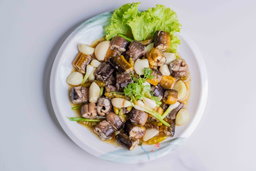  ឆា​​អន្ទង់​​ម្ទេស ​- ​ខ្ទឹម​​ជ្រក់​