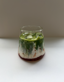 strawberry matcha latte