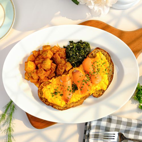Scrambled Eggs With Smoked Salmon