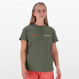 WOMENS 100% Cotton Tee in OLIVE