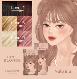 Kota - Hair Dye Permanent Colorant (200ml) - Sakura (Pink Blonde) | Wholesale Hair Dye Singapore