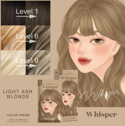 Kota - Hair Dye Permanent Colorant (200ml) - Whisper (Light Ash Blonde) | Wholesale Hair Dye Singapore