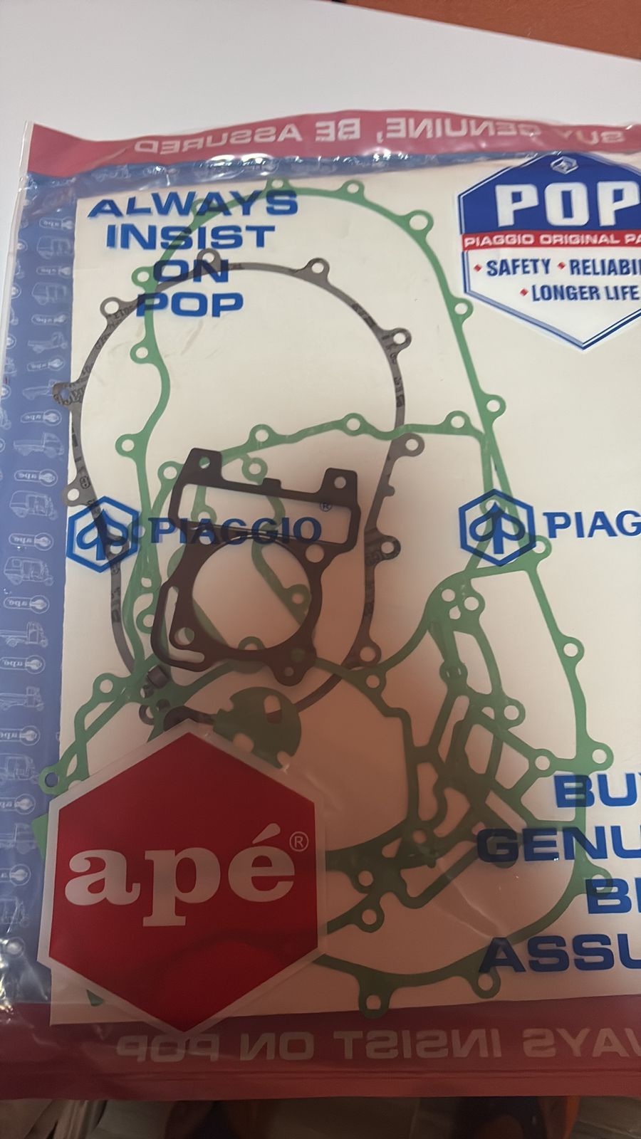 kit de juntas de motor piaggio