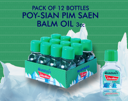 POY-SIAN - Pim-saen Balm Oil 3cc (Box of 12) | Wholesale Household Singapore