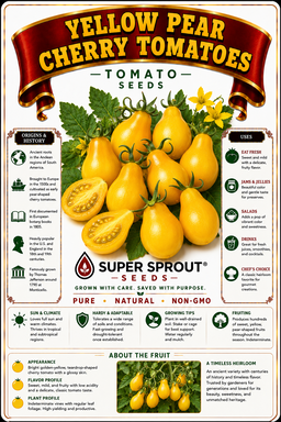 🍅YELLOW PEAR TOMATOES🍅  x 10 seeds