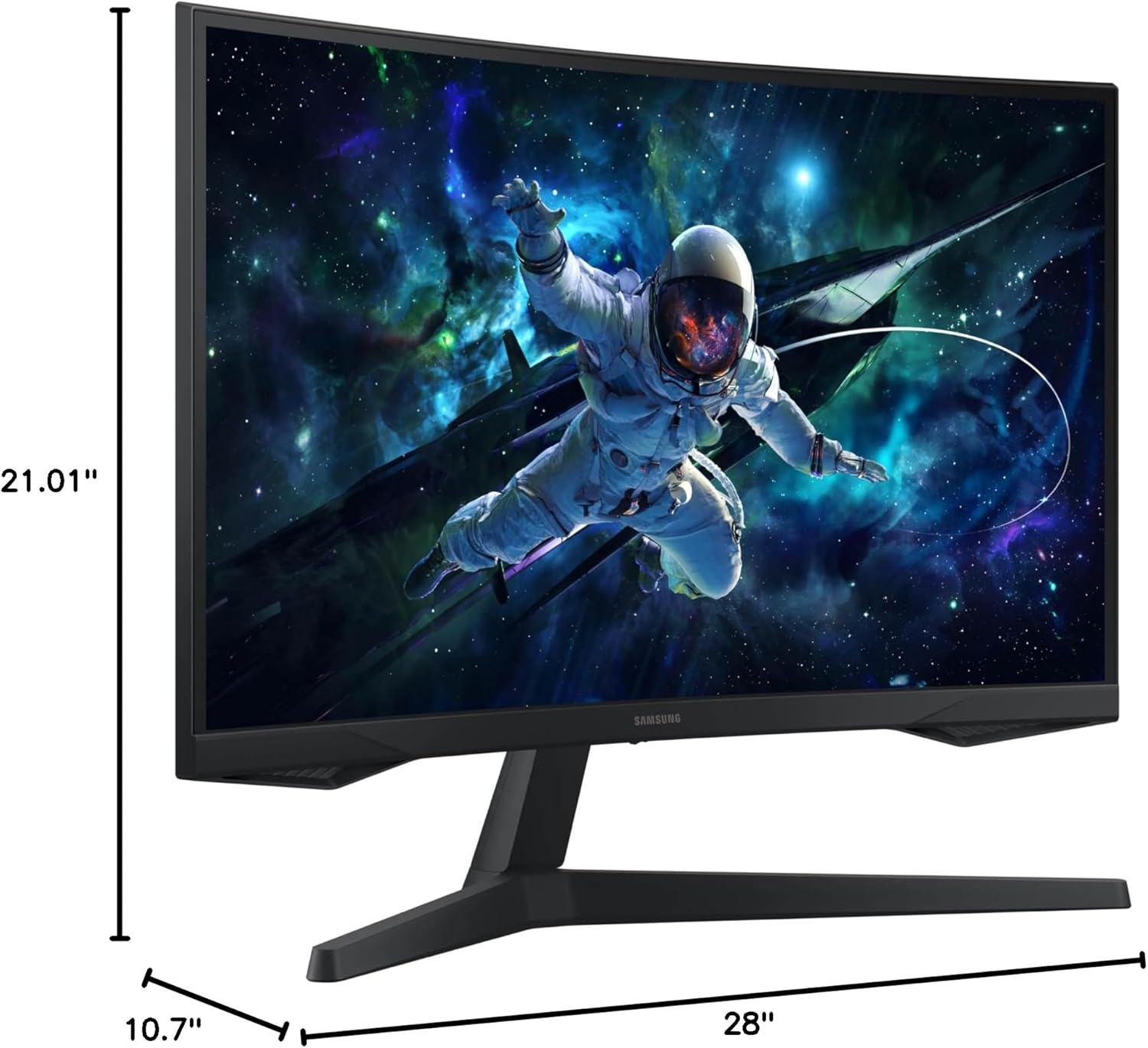 Monitor Gamer Samsung Odyssey G5 32, Resolução QHD, Taxa de atualização de 165Hz & 1ms de tempo de resposta (MPRT), Curvatura com 1000R, HDR 10, AMD FreeSync, Eye Saver Mode & Flicker Free Mode_1
