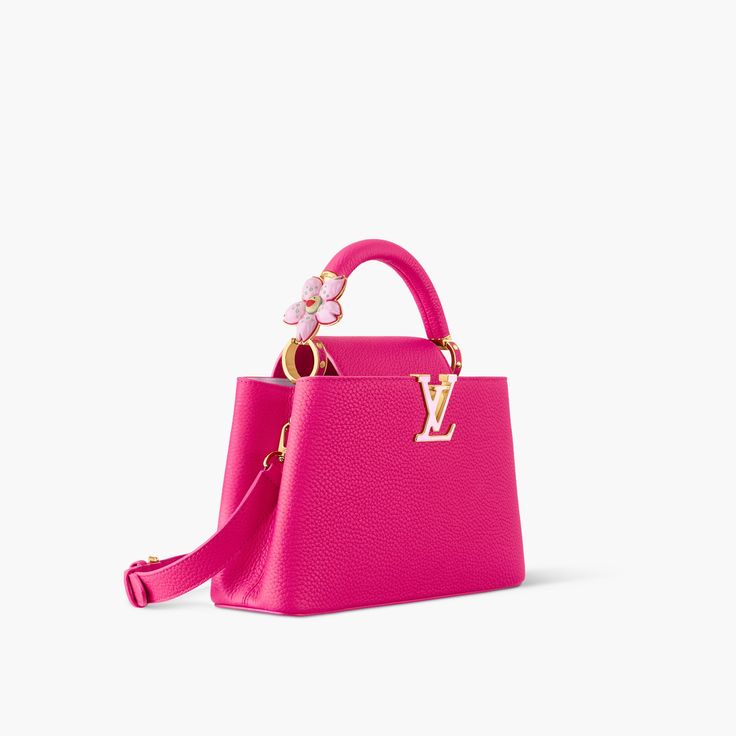  Louis Vuitton x Takashi Murakami Cherry Blossom Capucines BB Rose