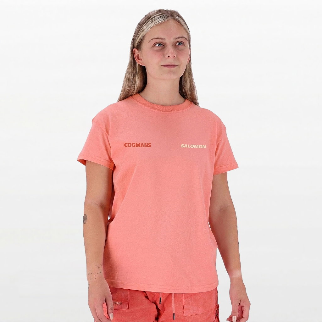 WOMENS 100% Cotton Tee in SOFT PINK_1
