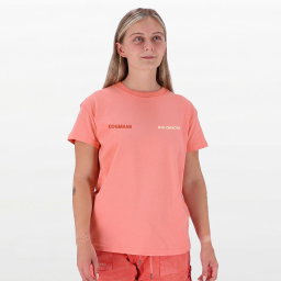 WOMENS 100% Cotton Tee in SOFT PINK