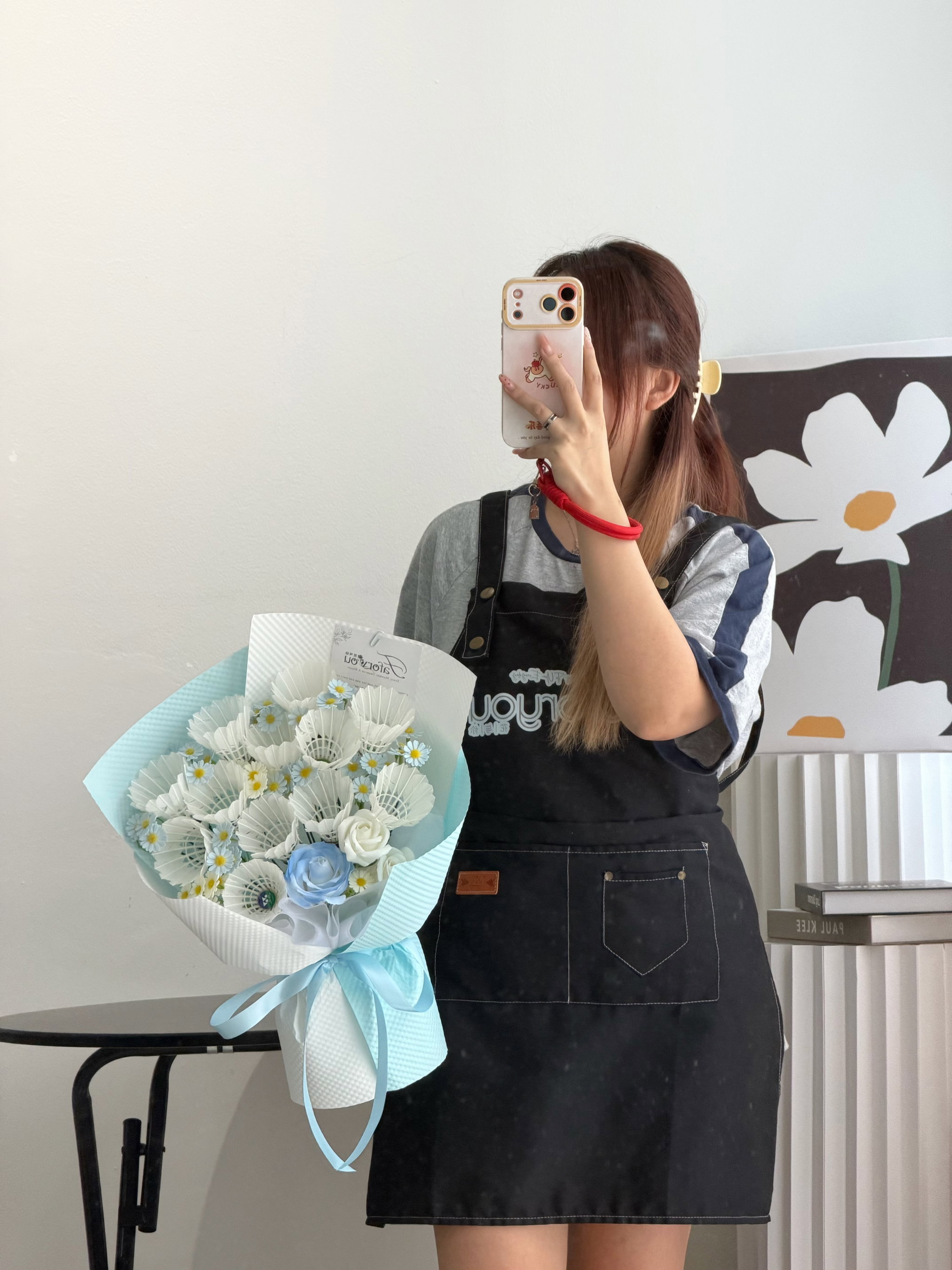 Customized Badminton Ball Soap Flower Bouquet _1