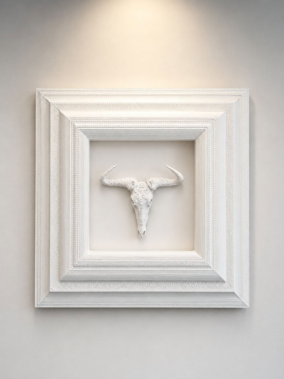 Box Frames Animal Skulls Black Wildebeest _2