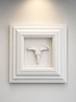 Box Frames Animal Skulls Black Wildebeest 