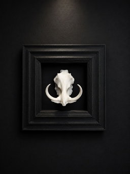 Box Frames Animal Skulls Warthog  Bust