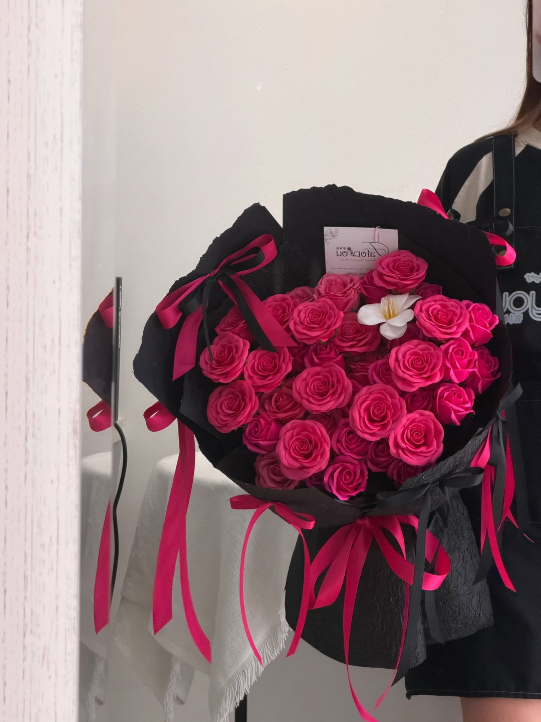 Barbie Noir Soap Flower Bouquet 