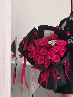 Barbie Noir Soap Flower Bouquet 