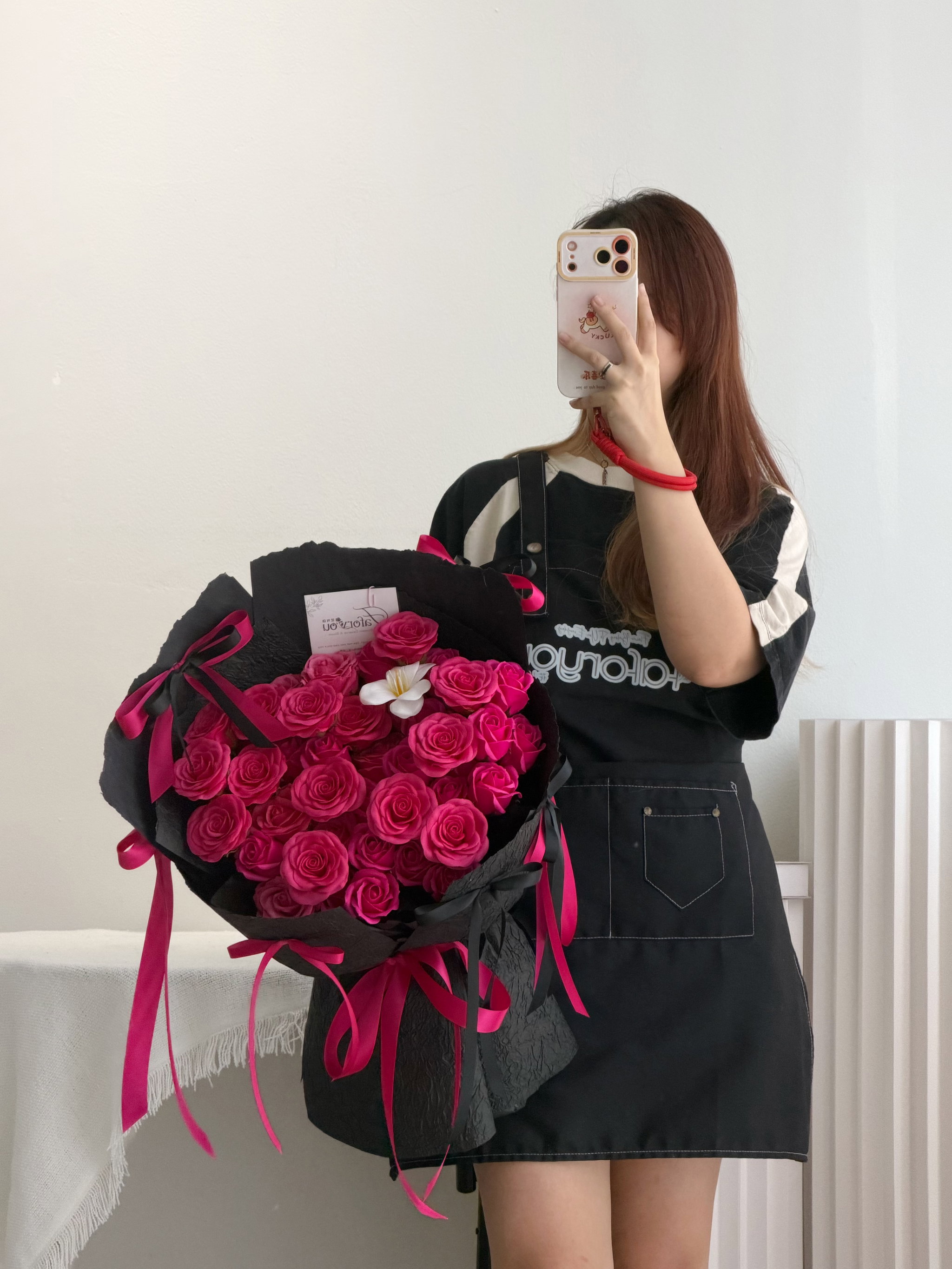 Barbie Noir Soap Flower Bouquet _1