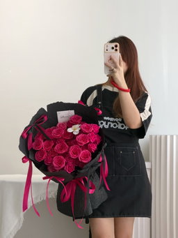 Barbie Noir Soap Flower Bouquet 