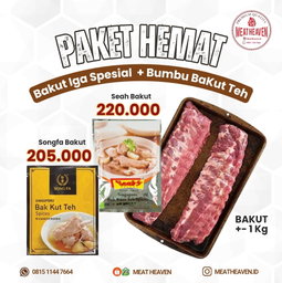 Paket Hemat Baby Back Ribs + Bumbu Bakut Teh 