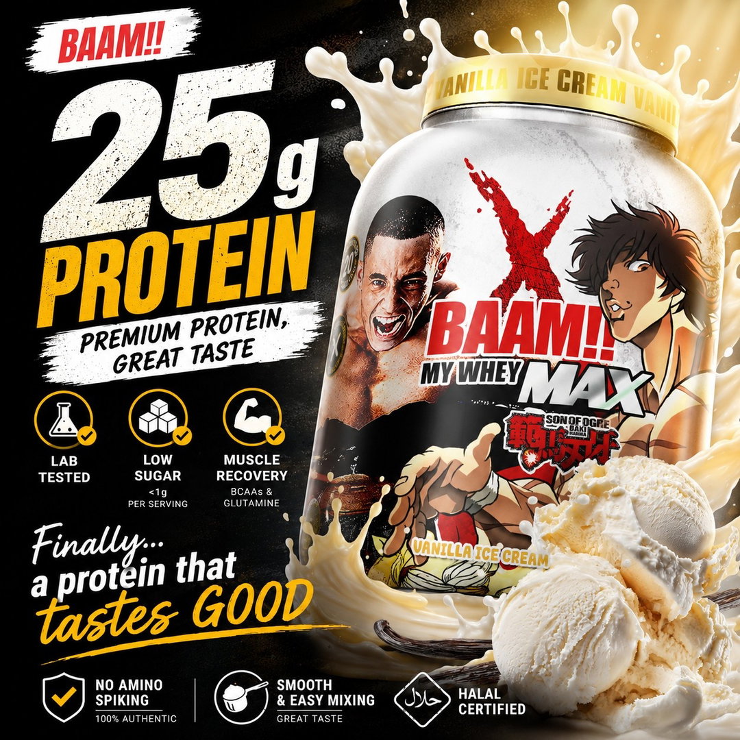 BAAM!!™ My Whey MAX Whey Protein (5lbs / 2.3kg) | 25g High-Quality Whey Protein • Lab-Tested • Low Sugar • Muscle Recovery • Limited Edition Delicious Flavors
