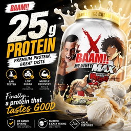 BAAM!!™ My Whey MAX Whey Protein (5lbs / 2.3kg) | 25g High-Quality Whey Protein • Lab-Tested • Low Sugar • Muscle Recovery • Limited Edition Delicious Flavors