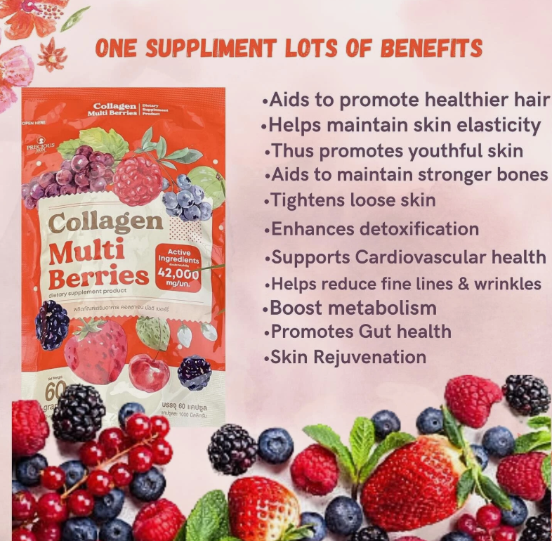Precious Skin - Collagen Multi Berries 60 Capsules | Wholesale Supplement Singapore_2