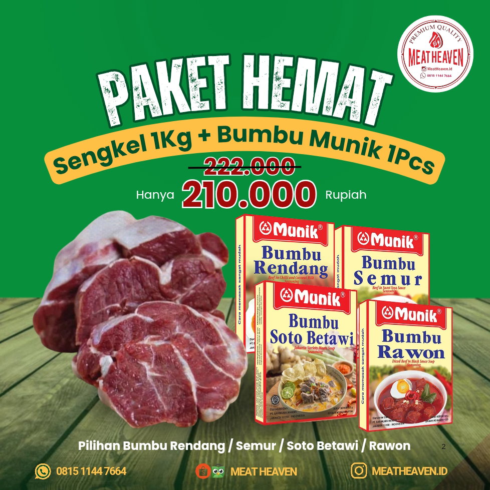 Paket Hemat Sengkel 1 KG + Bumbu Munik 1 pcs