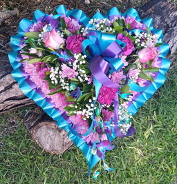 Heart Wreath with spray 