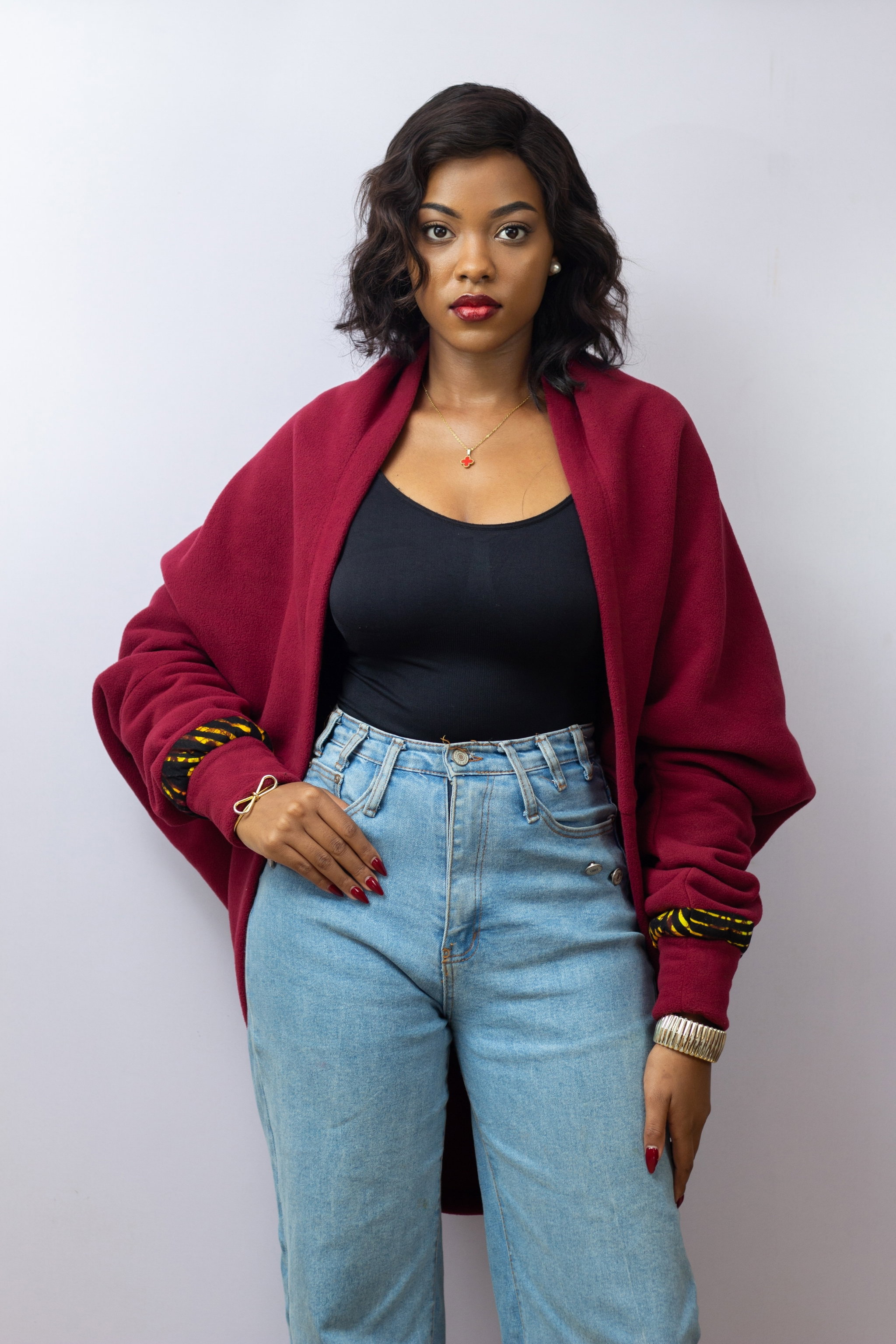 Gubi Lite Cardigan - Maroon_0