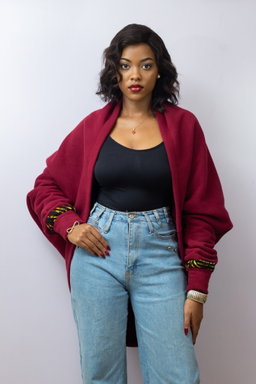 Gubi Lite Cardigan - Maroon