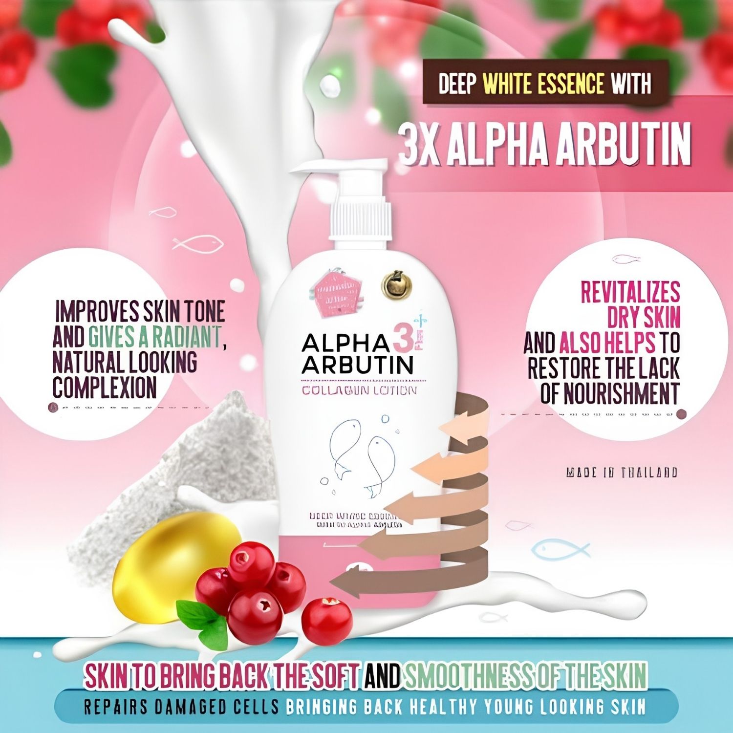 Precious Skin - Alpha Arbutin 3 Plus Collagen Lotion 500ml | Wholesale Bath & Body Care Singapore_1