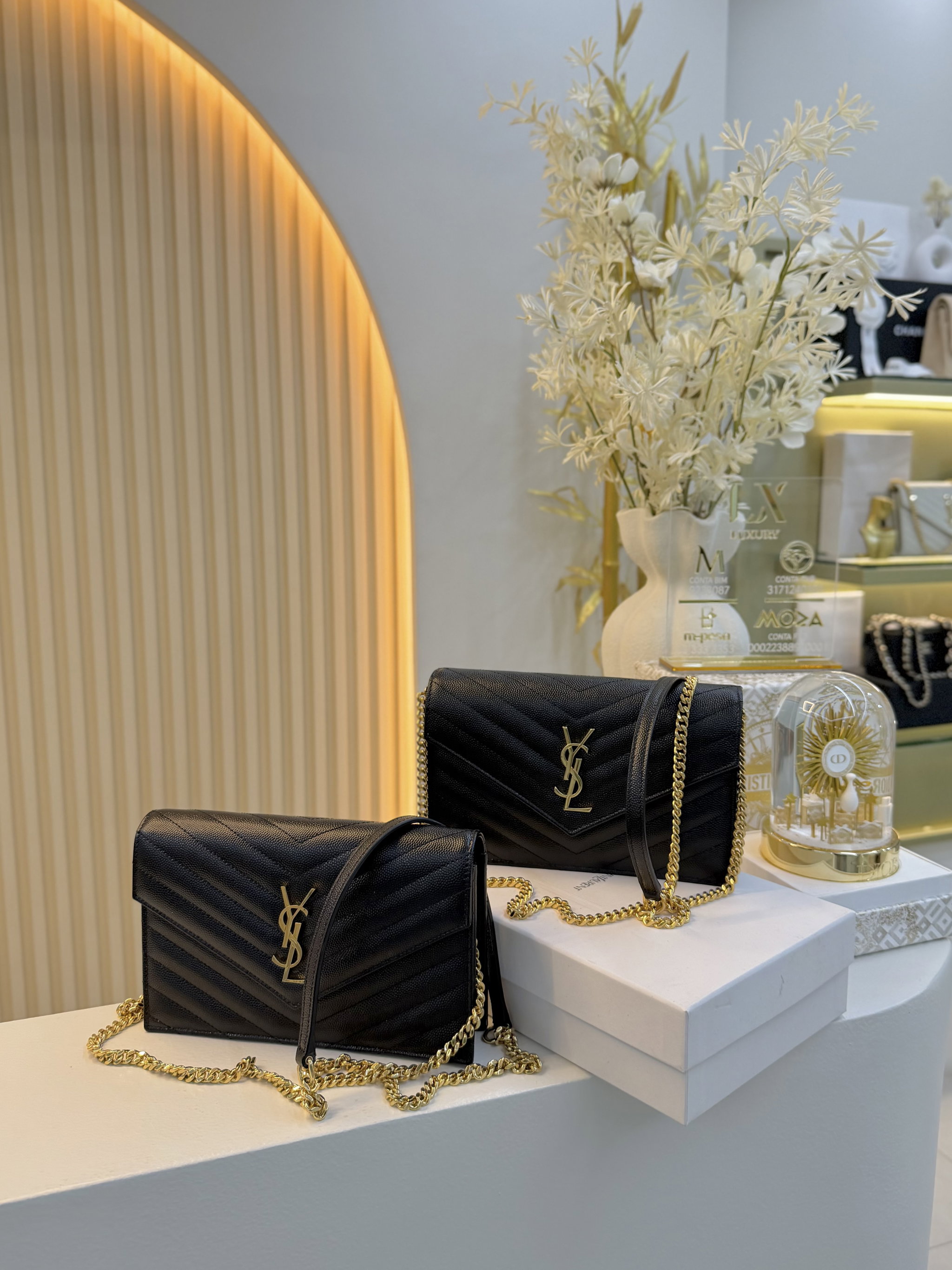 Bolsa saint Laurent YSL preta WOC_0